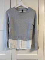 Pullover mit Bluse grau XS H&M Bayern - Uehlfeld Vorschau