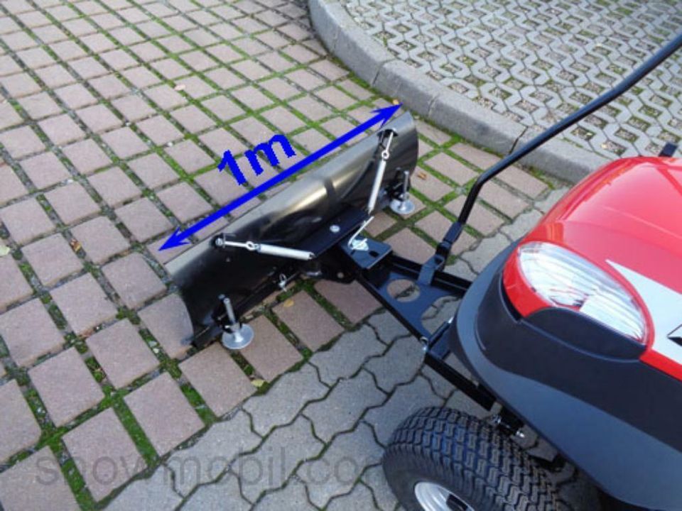 Federklappen Schneeschild 100cm + Schneeketten für Rasentraktoren in Schwarzenberg (Erzgebirge)