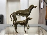 Große Windhund Skulptur Messing Vintage Dekoration Nordrhein-Westfalen - Mönchengladbach Vorschau