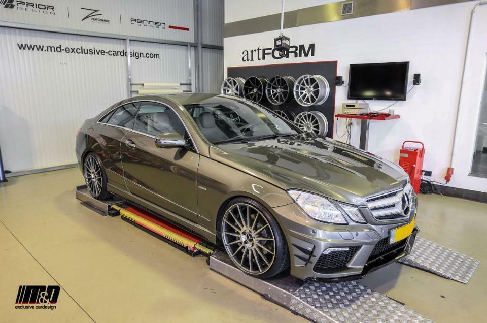 Mercedes E-Coupe / E-Cabrio - artFORM AF-401 9x20" (schwarz matt) in Dinslaken