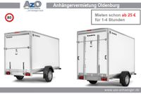 Anhänger mieten Oldenburg/Kofferanhänger 2,60 – 3 Meter Rampe/Tür Niedersachsen - Oldenburg Vorschau