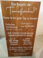 Schild, Aufsteller, Tafel, Hochzeit, Tanzen, Regeln Bayern - Mindelheim Vorschau