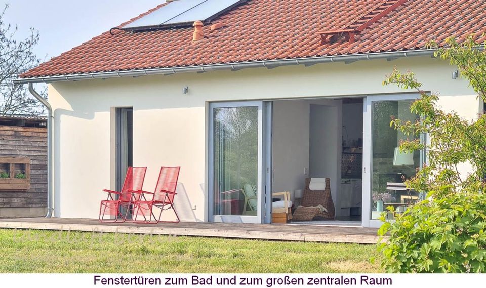 Modernes Ferienhaus in ländlicher Bilderbuchlandschaft in Friedrichswalde