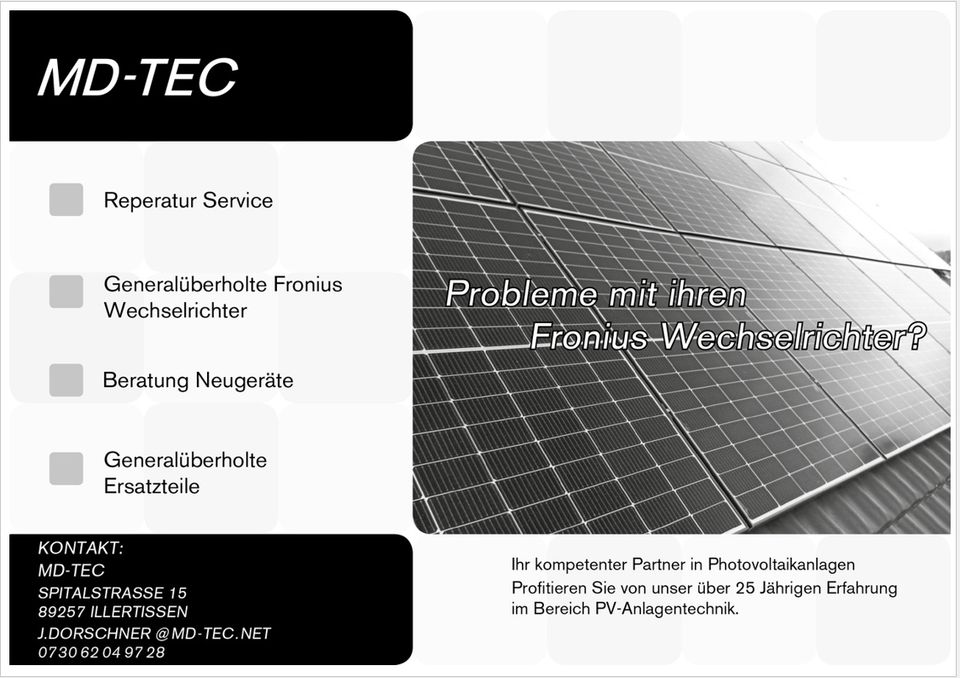 DC - DC Platine Fronius für IG 15-60 HV Wechselrichter 4.070.768 in Illertissen