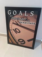 Wandbild Goals are dreams with deadlines Hessen - Wiesbaden Vorschau