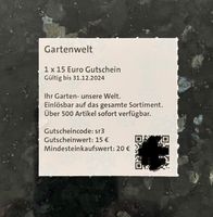 Gutscheine Gartenwelt, 4€ statt 15€ Saarbrücken-Halberg - Güdingen Vorschau