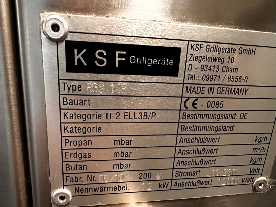 Elektrogrill 8 flammig profesinell Vermietung / Verleih in Denkendorf