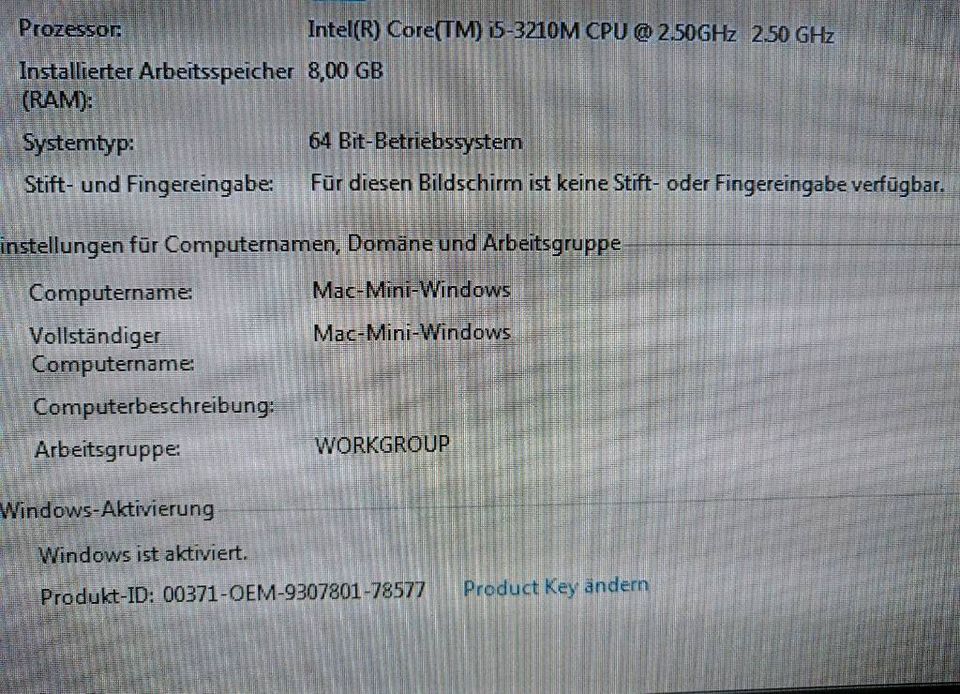 Mac Mini 6.1 8GB 240GB i5 in Schorndorf