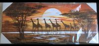 Leinwand / Bild / Giraffen / Afrika / Sonnenuntergang Schleswig-Holstein - Silberstedt Vorschau