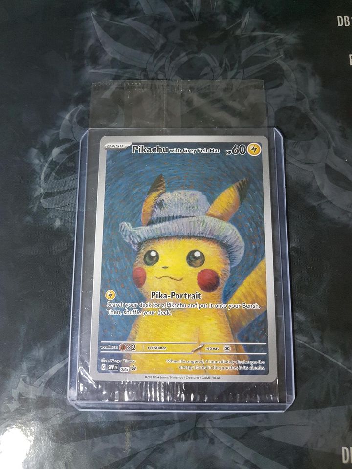 Pokémon Karte Pikachu Van Gogh Museum with Grey Felt Hat NEU in Braunschweig