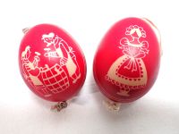 2 Ostereier Hühnereier Eier Ostern Osterdeko Handdekoriert 6 cm Nordrhein-Westfalen - Geldern Vorschau