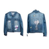 Snoopy Jeansjacke Größe 38 Nordrhein-Westfalen - Grefrath Vorschau