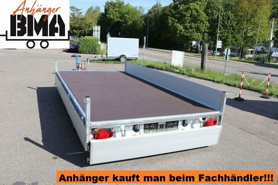 EDUARD Anhänger Hochlader 3-Achser Triedem 406x200x30 3500kg NEU in Tannheim