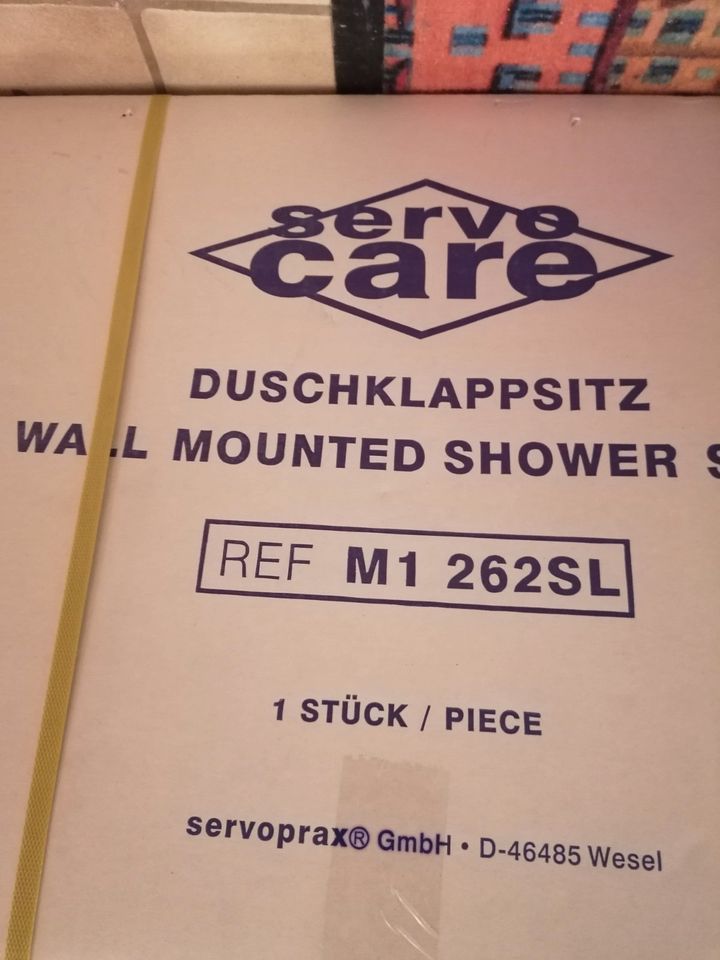 Duschklappsitz Servocare, original verpackt in Salzweg