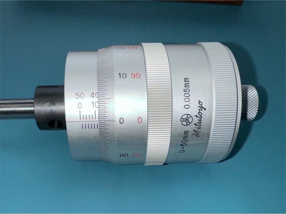 Mitutoyo 0-50 mm Einbau-Meßschraube Einbau-Mikrometer Mikroskop in Remscheid