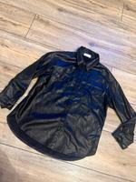 Coole Hemdjacke Leder Look / Optik in schwarz Bayern - Frensdorf Vorschau