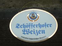 älteres Reklame Bier Schild  Schöfferhofer Weizen mit Kette   * Nordrhein-Westfalen - Kirchlengern Vorschau