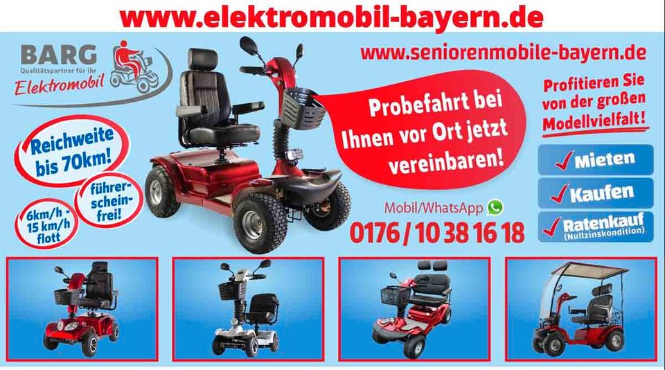 GT PRO Elite 74 Elektromobil Seniorenmobil Krankenfahrstuhl Scoot in Regensburg