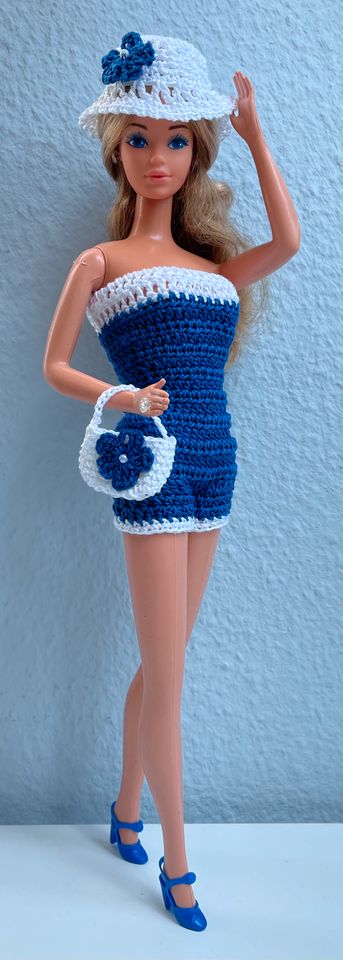 Strick Mode Outfit Kleidung Barbie Petra Puppen Handarbeit in Berlin