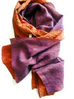 Japan, Crinkle, reversible, Unikat, handmade, gefärbt, scarf, NEU Niedersachsen - Delmenhorst Vorschau