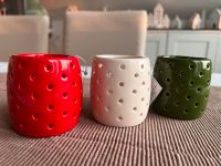 Weihnachten Teelichthalter 3er Set rot/weiß/grün Keramik NEU Bayern - Cadolzburg Vorschau