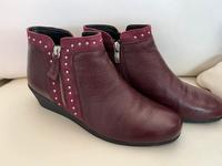 Caprice schicke Hirschlederstiefelette Bordeaux Saarland - Riegelsberg Vorschau