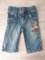 Jeans 3/4 Gr. 86 kiki & koko blau Mädchen verstellbarer Bund Baden-Württemberg - Neulingen Vorschau