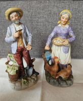 Vintage Homco Figur- alter Mann mit Schaufel - alte Frau mit Huhn Bayern - Mertingen Vorschau