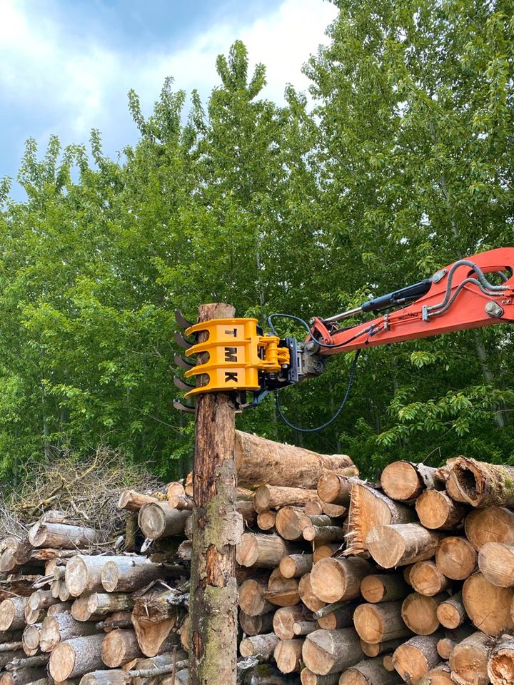 Greifer für Holz, Geröll, Wurzeln, Recycling, Roderechen 6-25 To. in Ehekirchen