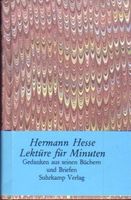 Lektüre für Minuten - Gedanken aus seinen Büchern - Hermann Hesse München - Maxvorstadt Vorschau