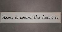 Dekoschild Bild mit Spruch Holzbild "Home is where the heart is" Niedersachsen - Harsefeld Vorschau