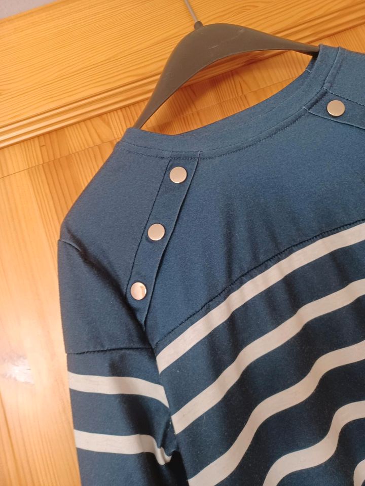 Pulli Damen Gr S, Schmuckknöpfe Marineblau in Burghaslach