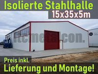 15x35x5m Isolierte Stahlhalle Werkstatt Gewerbehalle Lagerhalle Thüringen - Erfurt Vorschau