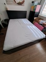 Ikea Bett BRIMNES mit separatem Kopfteil, schwarzbraun, 140x200cm Baden-Württemberg - Edingen-Neckarhausen Vorschau