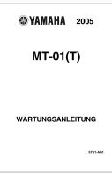 2005-2012 Yamaha MT-01 Reparaturanleitung Deutsch PDF Bayern - Lauf a.d. Pegnitz Vorschau