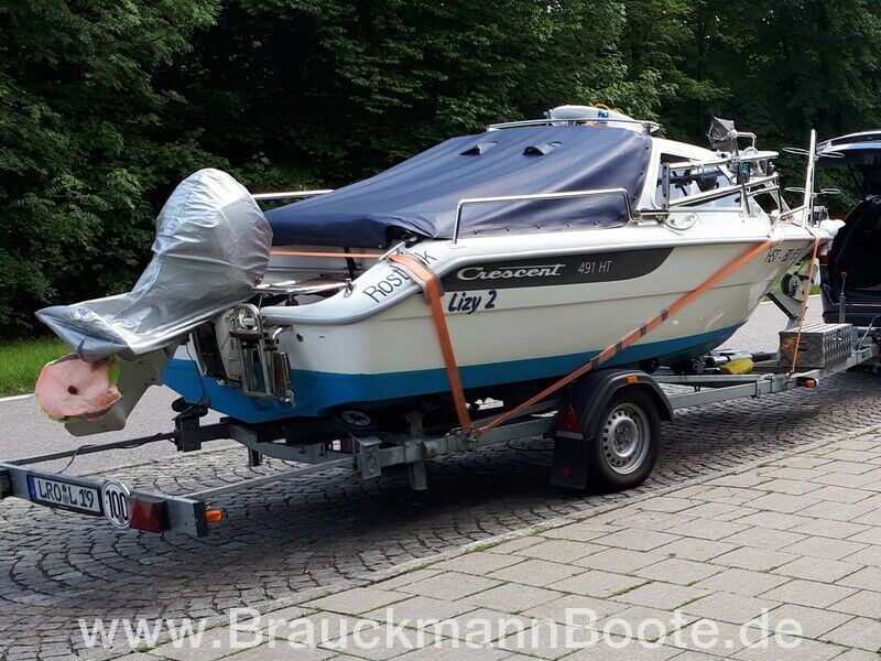 Motorboot Crescent 491 HT Gemini inkl Straßentrailer in Brandenburg an der Havel