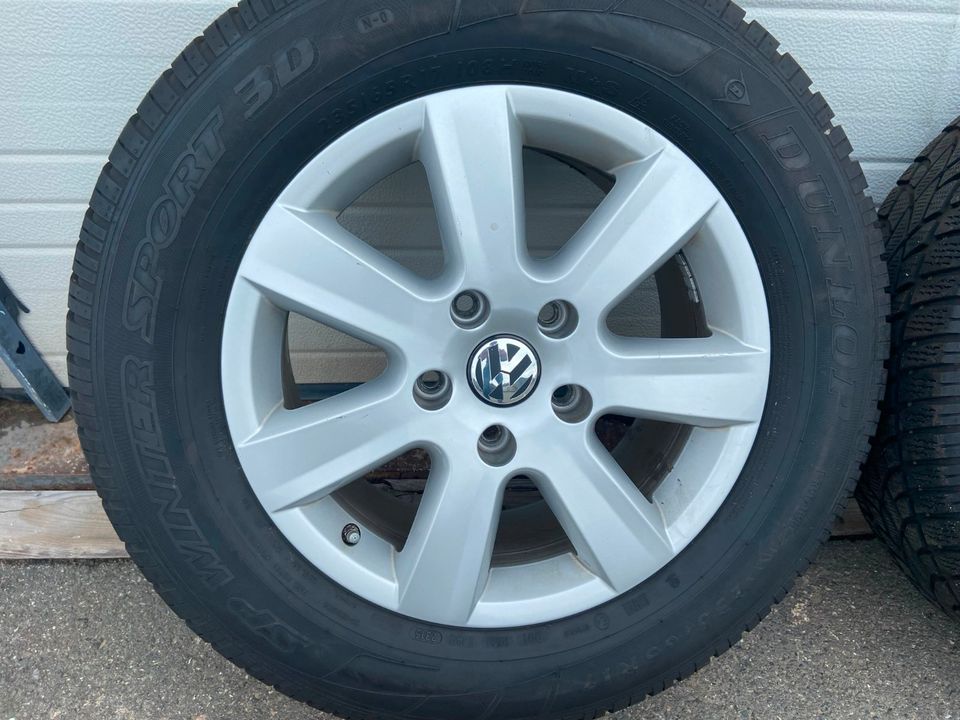 VW Touareg Aluräder 235/65R17 Dunlop in Freiberg