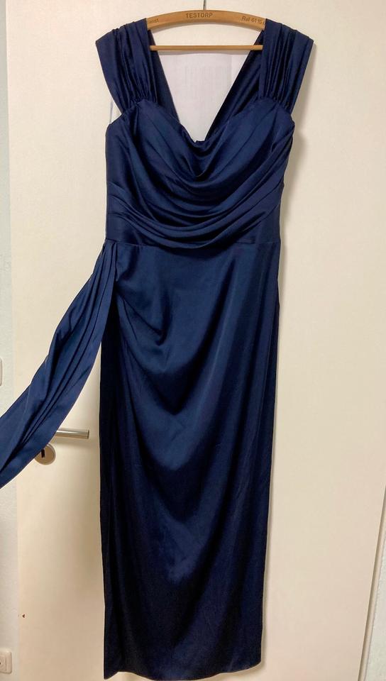 Abendkleid von prestije, dunkelblau, Satin, Gr.42/44 in Augsburg