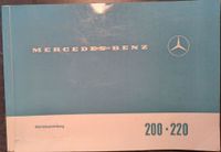 Oldtimer Mercedes /8 W115 Betriebsanleitung Manual 200 220 Baden-Württemberg - Erdmannhausen Vorschau