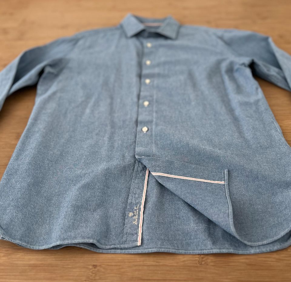 ABCL LIGHTWEIGHT DENIM SHIRT SELVAGE L MADE IN ITALY NP: 190€ TOP in Berlin