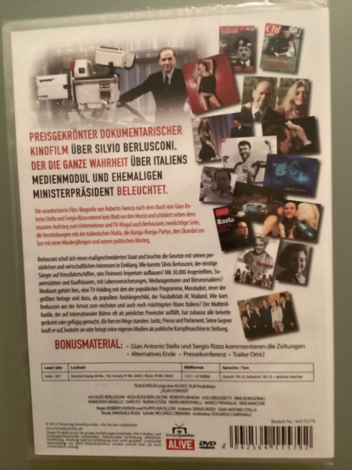 DVD NEU - SILVIO BERLUSCONI Eine Italienische Karriere in Mainz