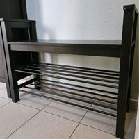 Ikea Hemnes Shuhablage Bank schwarzbraun Nordrhein-Westfalen - Greven Vorschau