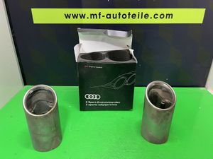 2x Original Endrohre Auspuffblende Blenden in Chrom für Audi ab