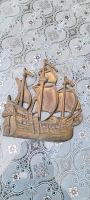 Alte Messing Wand Reliefbild Segelschiff. Nordrhein-Westfalen - Hennef (Sieg) Vorschau
