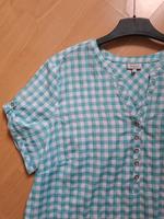 Bluse mit Vichy-Caro mint-weiß Gr 44 Niedersachsen - Schiffdorf Vorschau