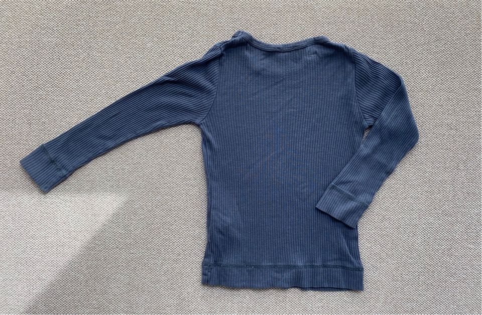 Marmar Langarmshirt Ripp blau 98 3y in Hamburg