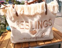 Tasche Lieblingsmensch beige creme Blogger boho Ibiza Festival St Bonn - Beuel Vorschau