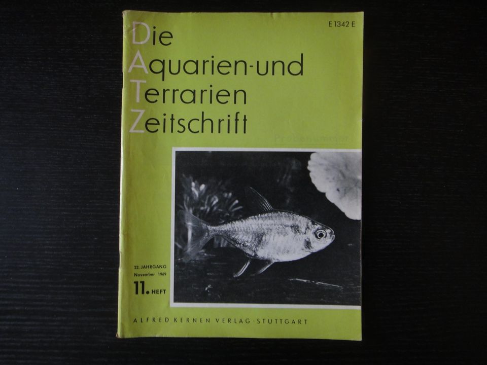 3 x uralte DATZ Aquarien+Terrarien Zeitschrift 2 x 1969, 1 x 1974 in Wiesbaden