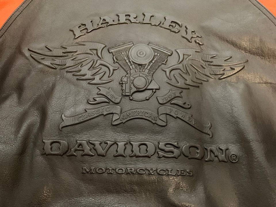 Original Harley Davidson Motorrad Biker Leder Jacke Gr-M-L-50 in Kulmbach