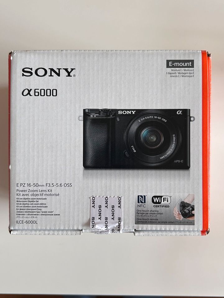 Sony Alpha 6000 Kit mit Objektiv 16-50, schwarz, 24 MP in Frankfurt am Main